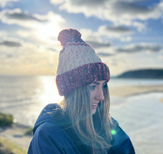 Knitted Oversized Bobble Hat