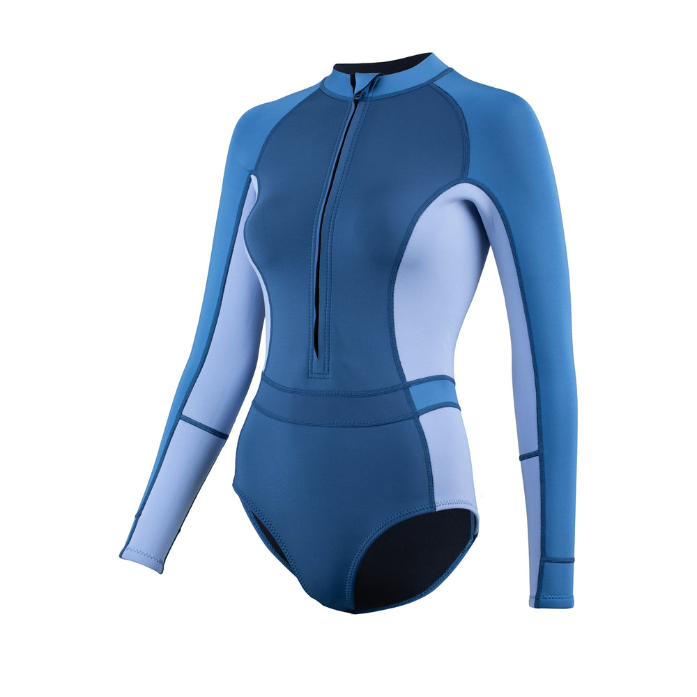 Women’s Yulex® Long Sleeve Swimsuit - Blue 2025 - New design