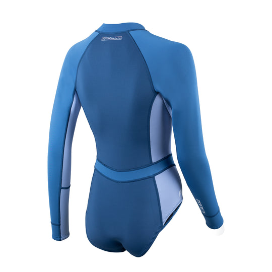 Women’s Yulex® Long Sleeve Swimsuit - Blue 2025 - New design